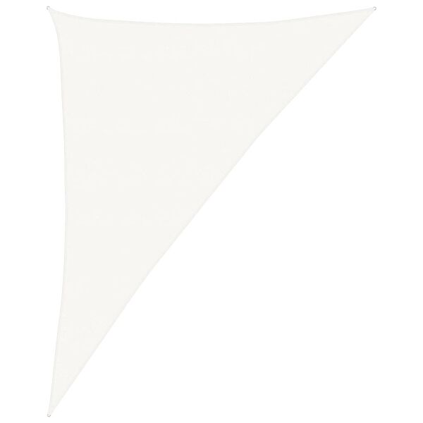 vidaXL サンシェードセイル 160g/m&sup2; ホワイト 4x5x6.8m 高密度ポリエチレン
