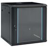 vidaXL 12U壁かけネットワークキャビネット 19インチ IP20 600x600x640 mm