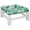 vidaXL パレットクッション リーフ柄 80x80x12 cm フォードファブリック