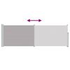 vidaXL パティオ用 引き込み式サイドオーニング 100x300cm グレー