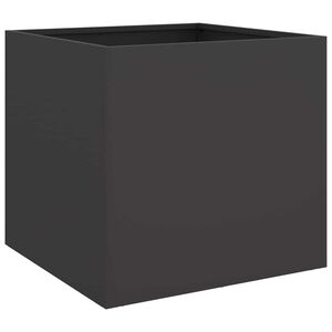 vidaXL プランター ブラック 42x40x39 cm スチール