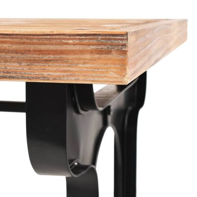 vidaXL ダイニングテーブル モミ無垢材のテーブルトップ 122x65x82cm