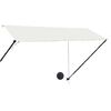 vidaXL 引き込み式オーニング LEDライト付き 300x150 cm クリーム