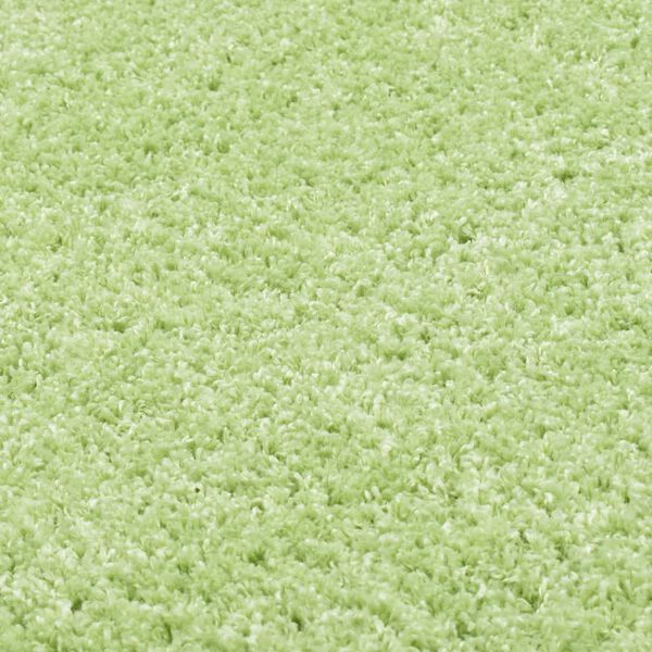 vidaXL シャギーラグ 160cm グリーン