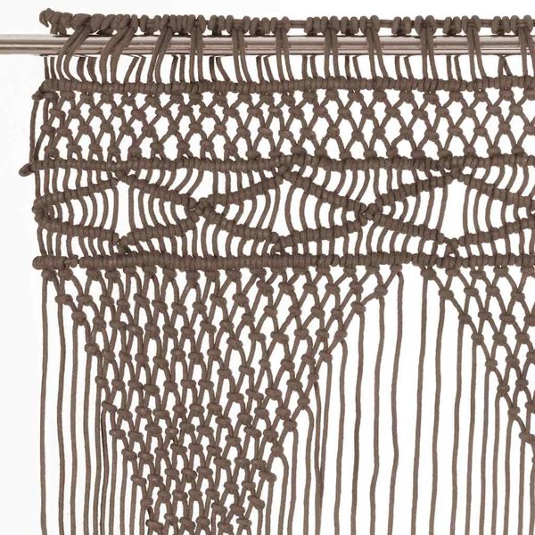 vidaXL マクラメカーテン 140x240cm コットン製 トープ