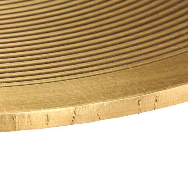 vidaXL テーブル2点セットMDF (真鍮加工)