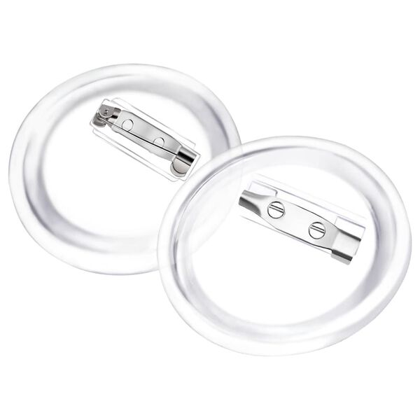 vidaXL 缶バッジキット 安全ピン付き 100セット アクリル製 37mm