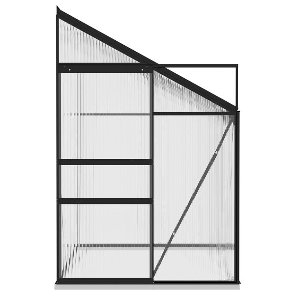 vidaXL 温室 アントラシート アルミ製 3.97m&sup3;