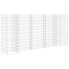 vidaXL H字型ガビオンプランター 260x40x120cm スチールワイヤー製