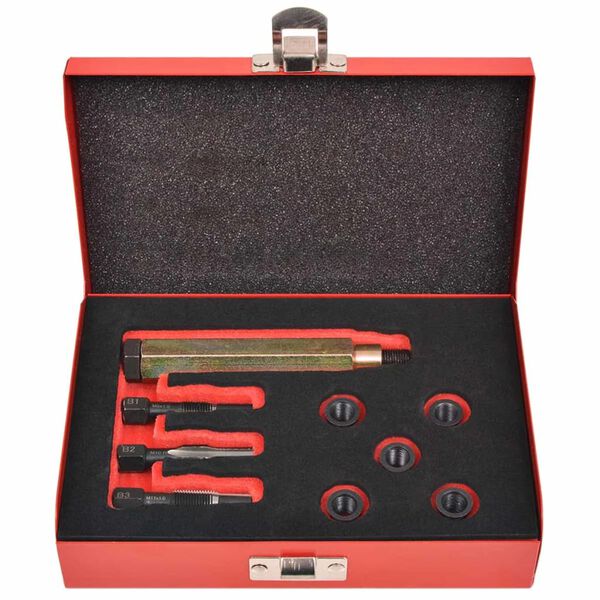 vidaXL グロープラグスレッド修理キット 9点 M9x1.0mm