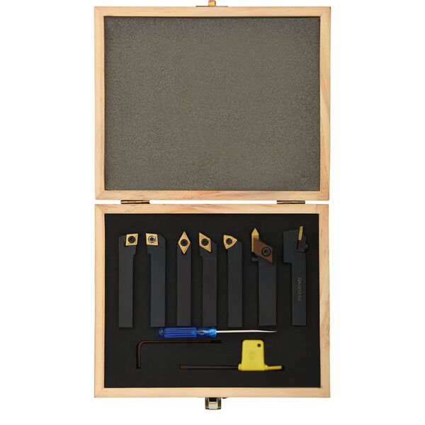 vidaXL 刃先交換式バイトセット 12x12mm 80mm