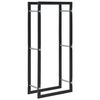 vidaXL 薪ラック ブラック 44x20x100cm スチール製