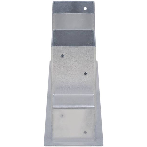 vidaXL 薪 積み重ね収納器具 4点 スチール製 シルバー