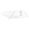 vidaXL スチールフレーム温室 ホワイト 70 m&sup2; 14x5x2.3 m