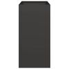 vidaXL プランター ブラック 40x80x80 cm スチール