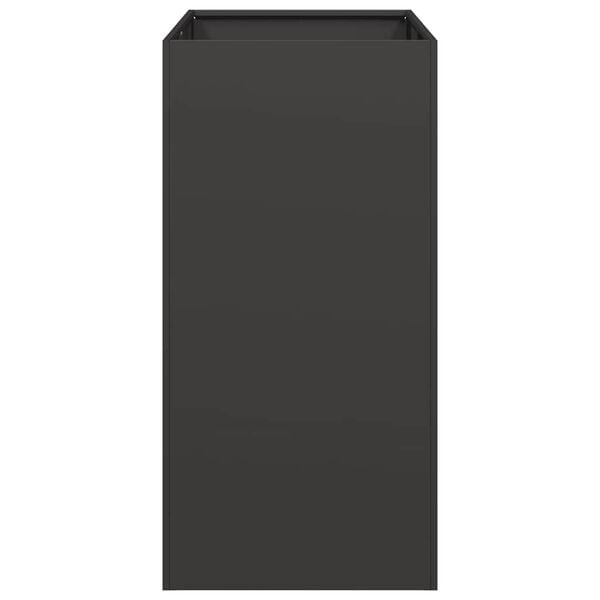 vidaXL プランター ブラック 40x80x80 cm スチール