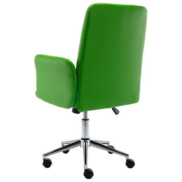 vidaXL オフィスチェア 合成皮革製 グリーン