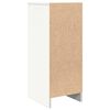 vidaXL サイドボード ホワイト 29.5x34x76 cm エンジニアードウッド