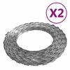 vidaXL BTO-22 レーザーワイヤー 2点 100 m スチール製