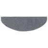 vidaXL 階段マット 粘着式 15枚入り 65x21x4 cm ライトグレー 半円形 大