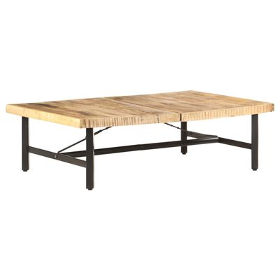 vidaXL コーヒーテーブル 142x90x42cm マンゴー無垢材