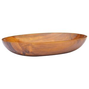 vidaXL 洗面器 チーク無垢材 60x40x10 cm