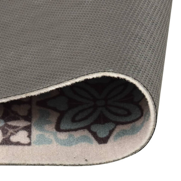 vidaXL キッチンカーペット 洗濯可能 モザイク柄 カラー 60x300cm