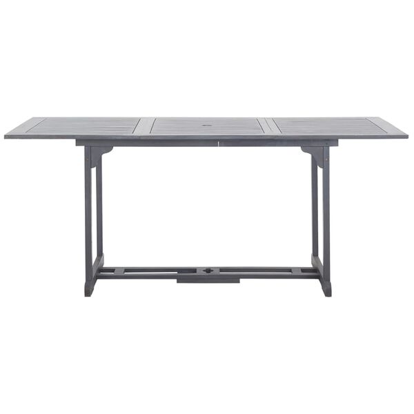 vidaXL 屋外ダイニング9点セット アカシア無垢材 グレー