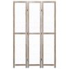 vidaXL 3枚パネル 間仕切りホワイト 105x165cm 無垢材製