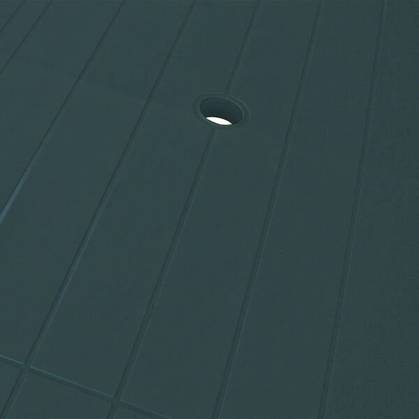 vidaXL ガーデンテーブル グリーン 126x76x72cm プラスチック製