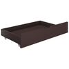 vidaXL 321988 vidaXL Bed Drawers 2 pcs Dark Brown Solid Pine Wood