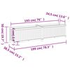 vidaXL ガーデンプランター（ライナー付き）199x38.5x50cm 無垢材アカシア