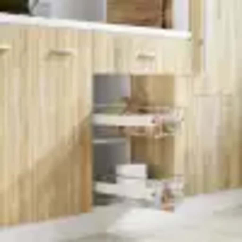 vidaXL 引き出し式 ワイヤーバスケット 2点 シルバー 400 mm | vidaXL.jp