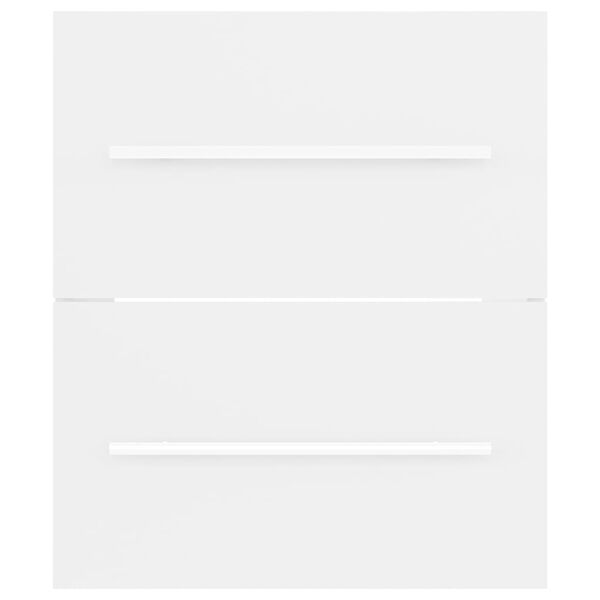 vidaXL シンクキャビネット ホワイト 41x38.5x48 cm エンジニアリングウッド