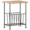vidaXL マガジンラック 40x30x50cm マンゴー無垢材＆スチール