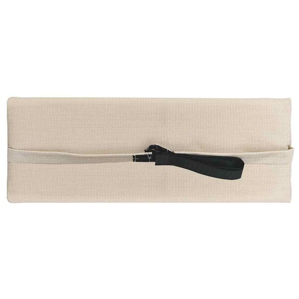 vidaXL デッキチェア用 ヘッドレスト クリーム 40x7.5x15 cm 合成繊維