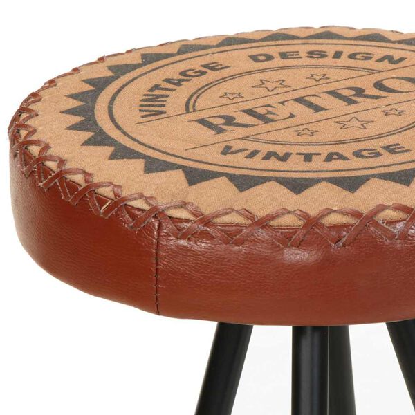 vidaXL バースツール 4点 本革製