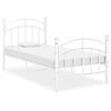 vidaXL ベッドフレーム ホワイト 金属製 100x200cm