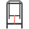 vidaXL ワークベンチフレーム マットブラック&マットレッド 110x50x79 cm メタル