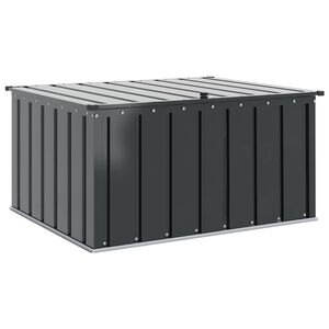 vidaXL ガーデン収納ボックス ブラック 101 x 82 x 50 cm スチール