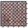 vidaXL デッキタイル 11点 30x30 cm 再生無垢材製