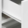 vidaXL サイドボード 引き出し付き ホワイト サイズ: 120 x 36 x 69 cm エンジニアリングウッド