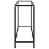 vidaXL コンソールテーブル 透明 120x35x75cm 強化ガラス製