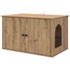 vidaXL キャットハウス アーティザンオーク 85 x 55 x 50 cm エンジニアリングウッド