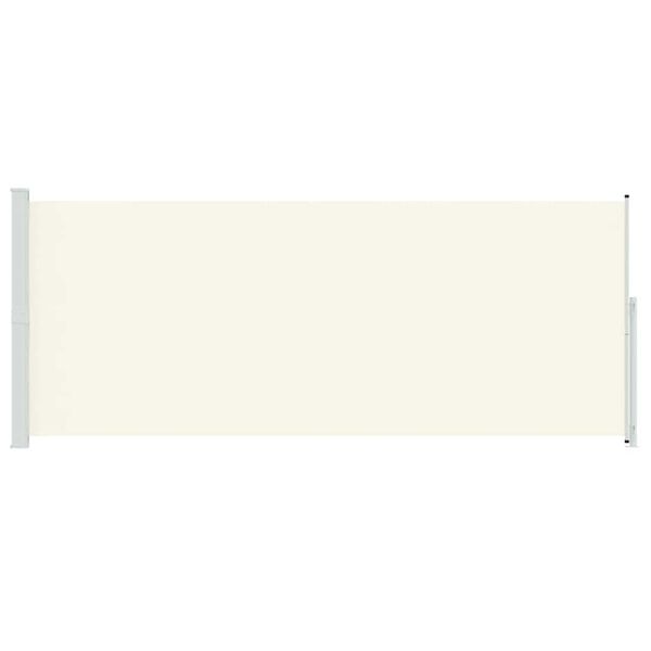 vidaXL パティオ用 引き込み式サイドオーニング 200x500cm クリーム