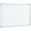 vidaXL マグネット式ホワイトボード 80x60x1.7cm アルミニウム製