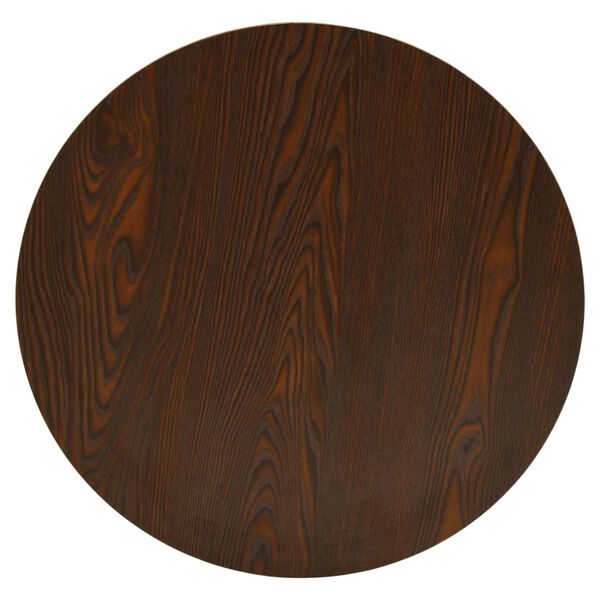 vidaXL ビストロテーブル ダークアッシュ 80cm MDF＆スチール