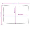 vidaXL サンシェードセイル オックスフォード生地 長方形 3 x 5 m トープ