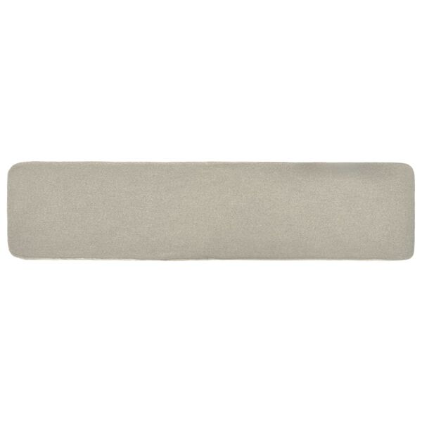 vidaXL フットスツール クリーム 120x28x26cm 布製