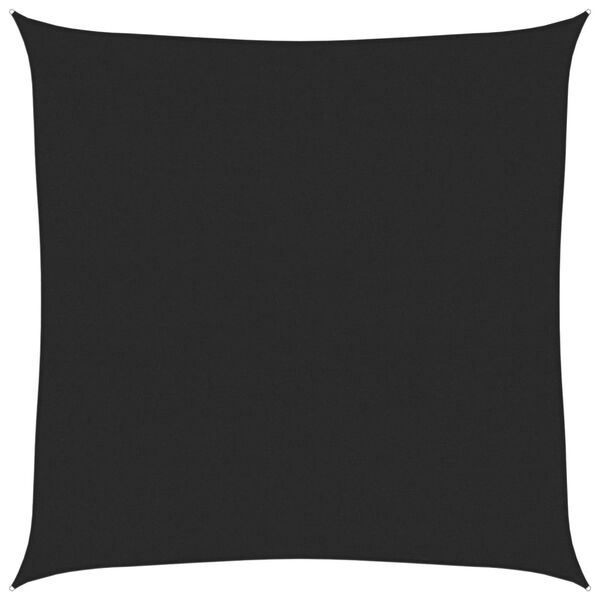 vidaXL サンシェードセイル 160g/m&sup2; ブラック 7x7m 高密度ポリエチレン